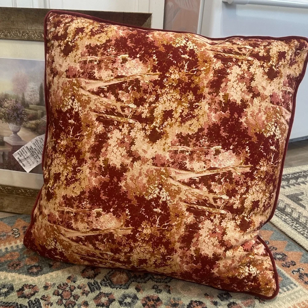 New Threshold X Studio McGee 24x24 Abstract Throw Pillow Abstract Tree Victorian